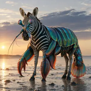 Mantis shrimp + Zebra